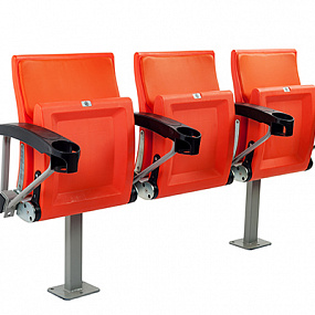 Кресла для стадионов Волга Лайт с подстаканником 5211-2